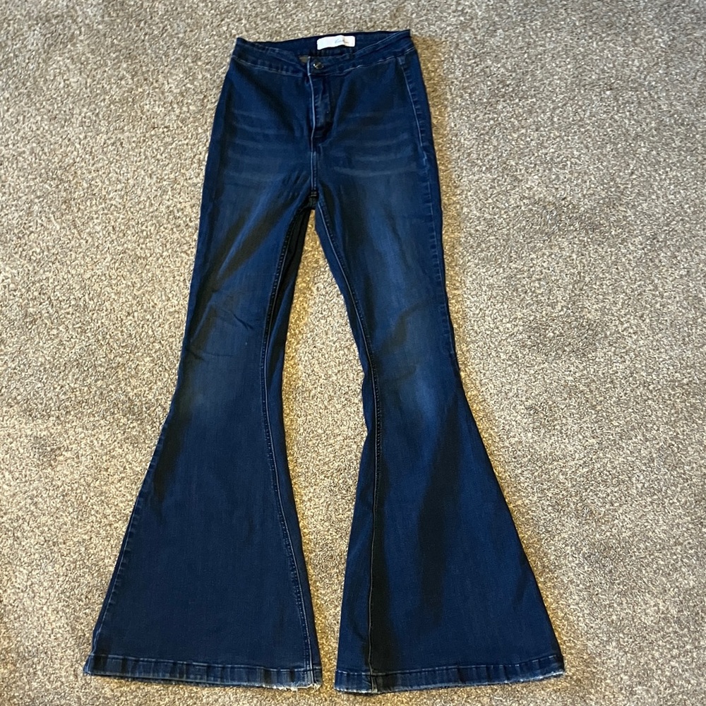 KanCan Dark Blue Flare Jeans